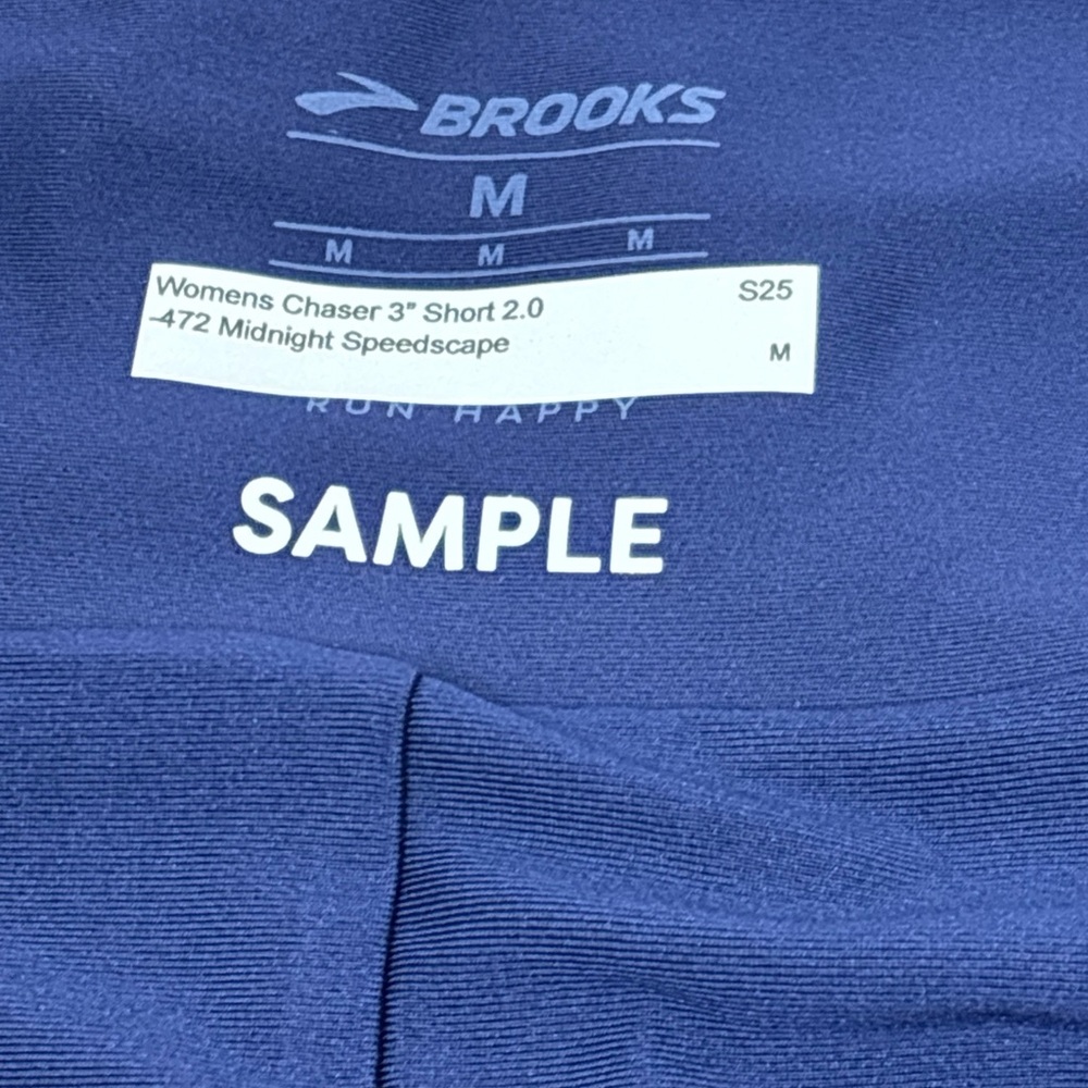Medium Brooks Sample Women's Blue Patterned Short… - image 5
